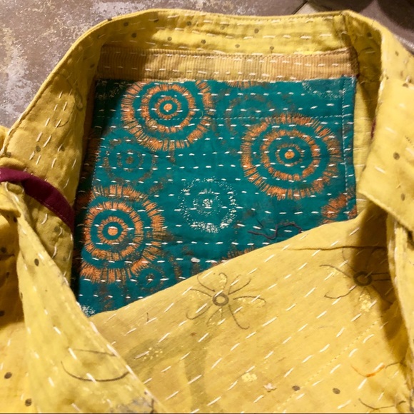✨HANDMADE  SARI KANTHA CROSSBODY MARKET BAG✨ - Picture 3 of 7